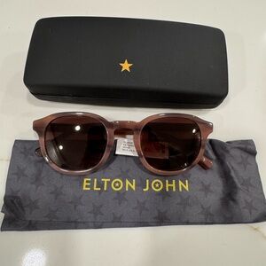 Elton John Brown Sunglasses